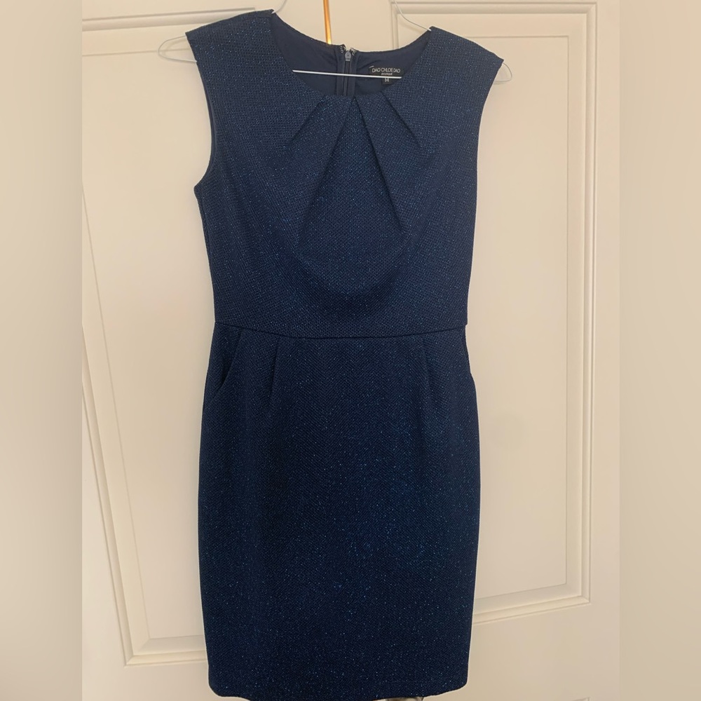 WORN ONCE- Chloe Dao - Boutique Dress - Medium, navy sparkly